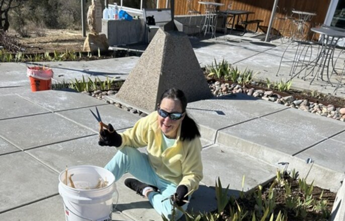 Embry-Riddle Garden Clean Up
